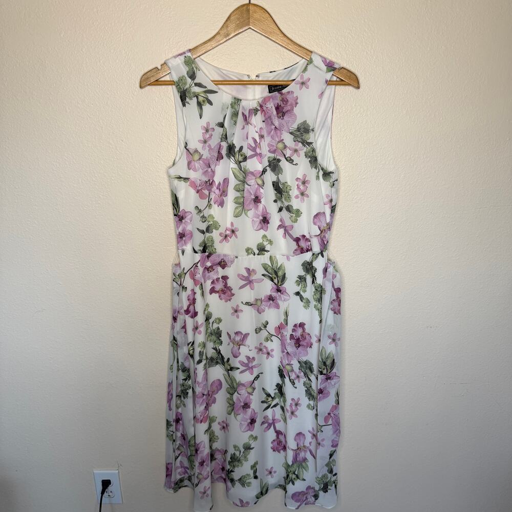 Jessica Howard Floral Print Sleeveless Dress Size 8